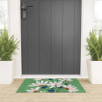 White Flowers Welcome Mat Gallery Image 3
