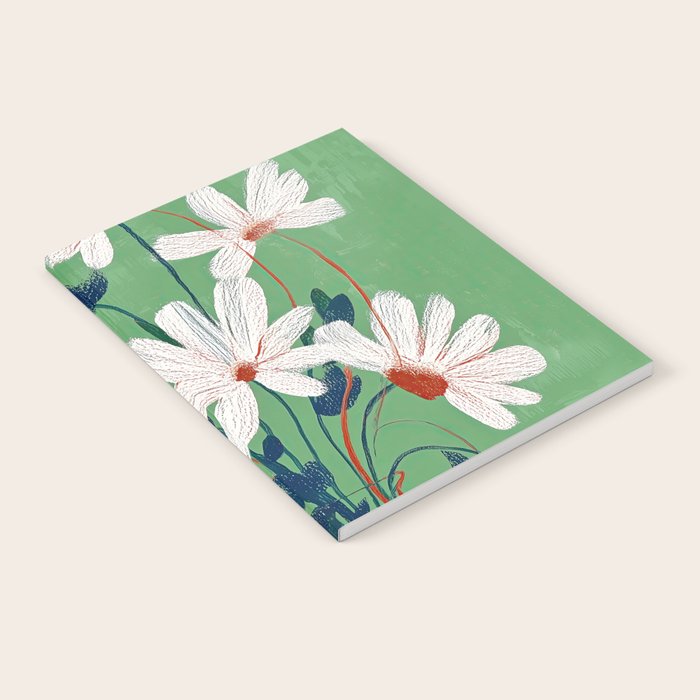 White Flowers Notebook Gallery Image 2