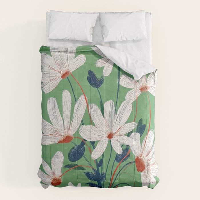 White Flowers Comforter Gallery Image 6