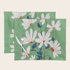 White Flowers Placemat Gallery Image 1