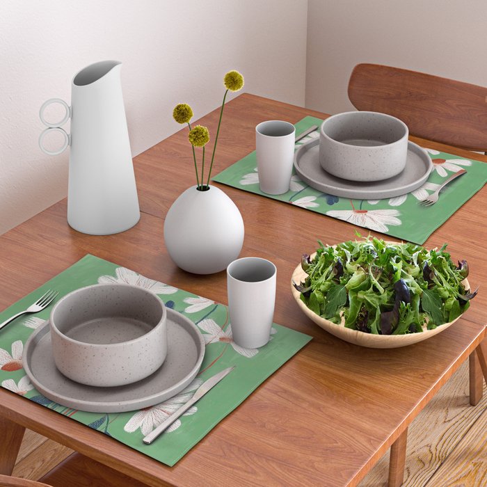 White Flowers Placemat Gallery Image 2