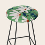 White Flowers Stool Gallery Image 2
