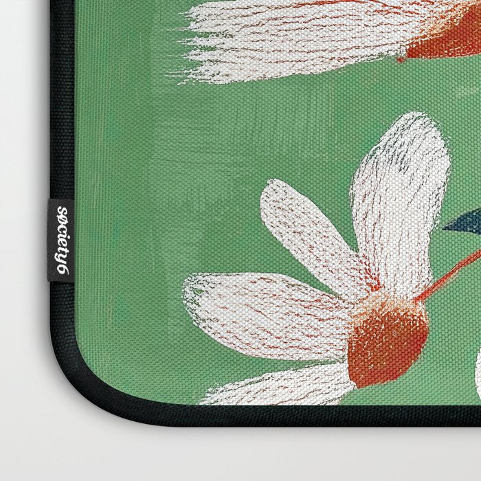 White Flowers Laptop Sleeve Gallery Image 3