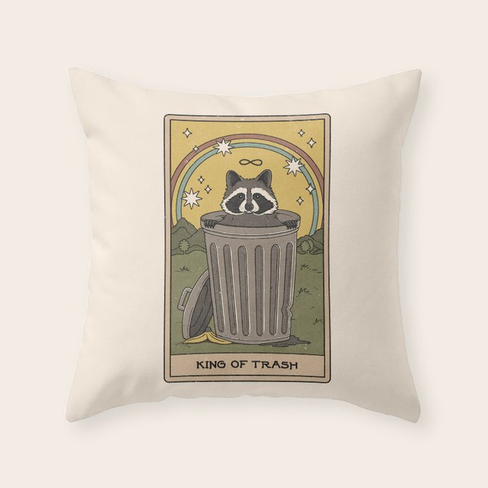 King of Trash Throw Pillow Gallery Image 6