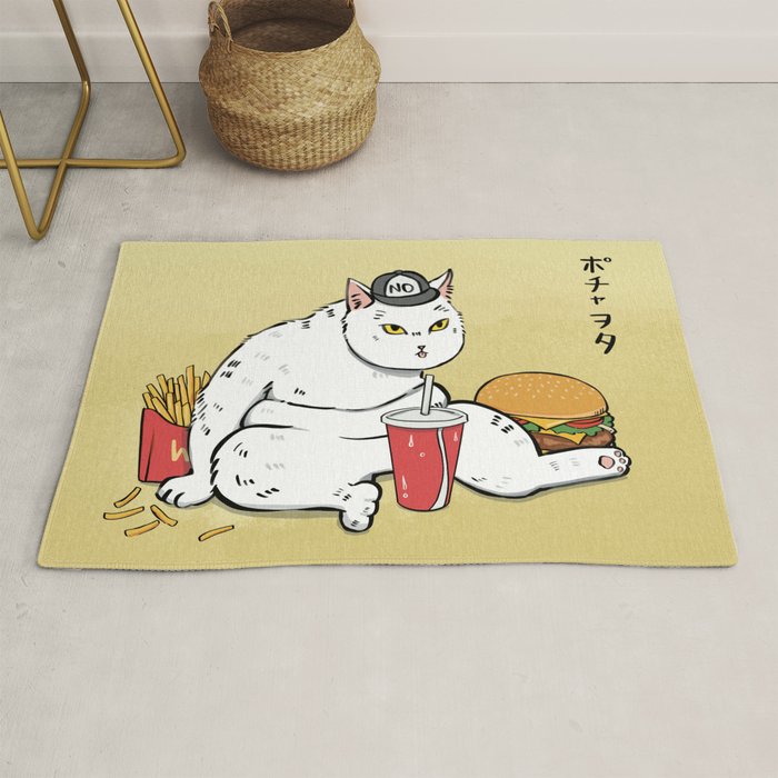 Fast Food Cat Rug Gallery Image 1