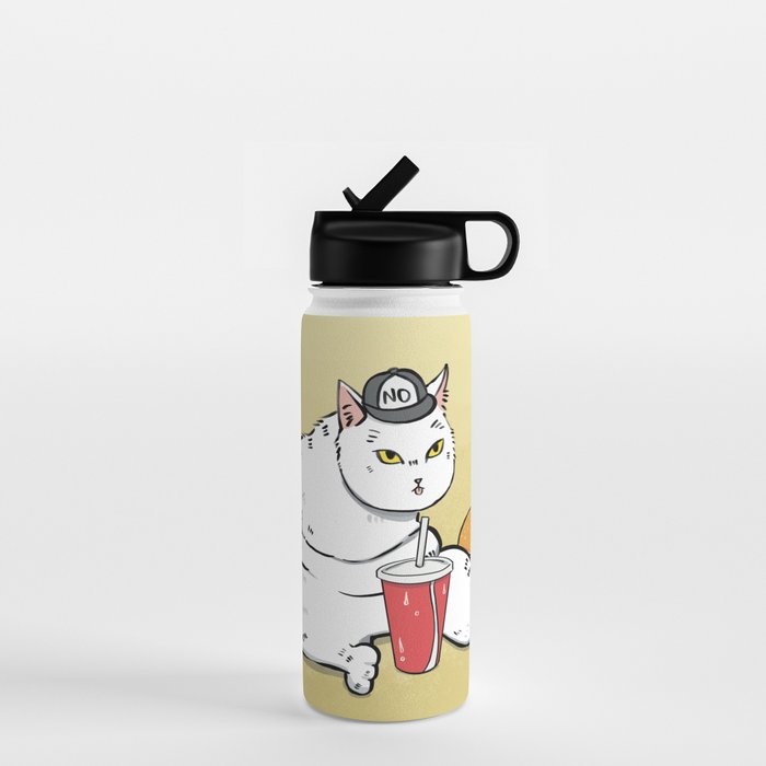 Fast Food Cat Water Bottle Gallery Image 1