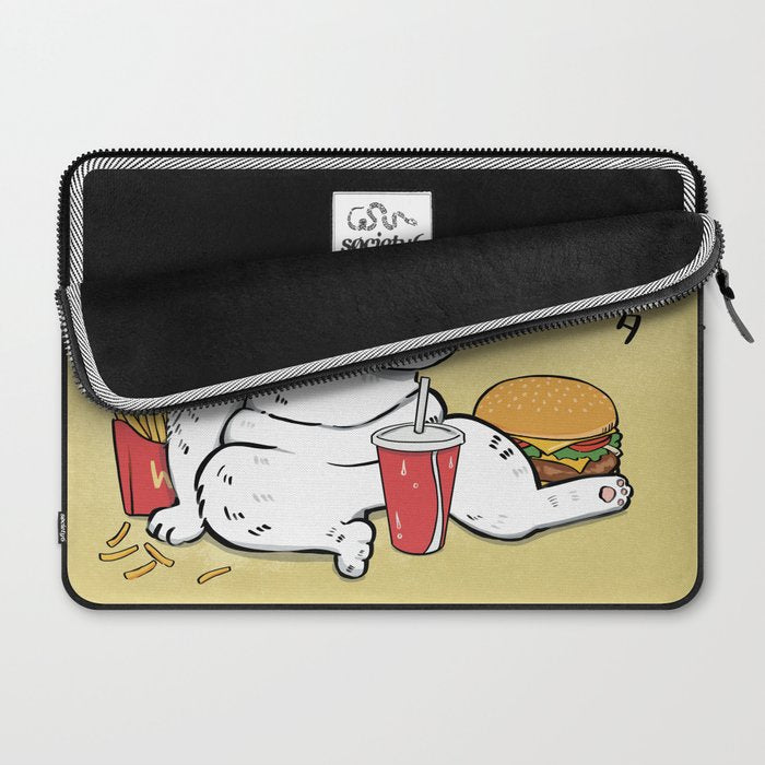 Fast Food Cat Laptop Sleeve Gallery Image 2