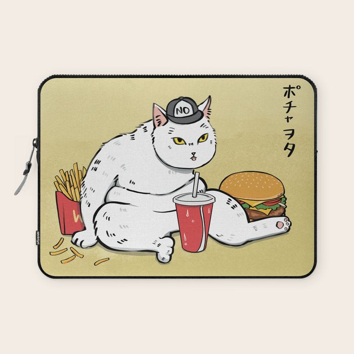 Fast Food Cat Laptop Sleeve Gallery Image 1
