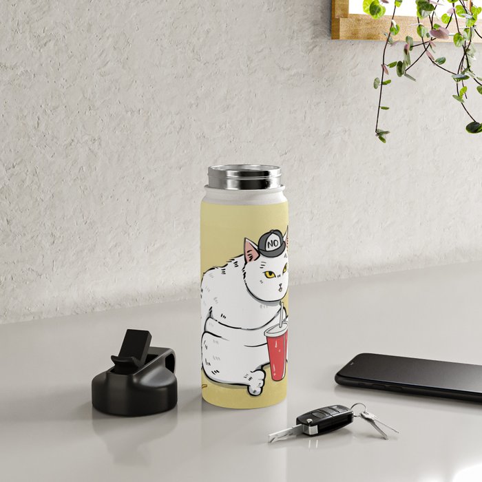 Fast Food Cat Water Bottle Gallery Image 4