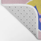 Blue Strawberries Bath Mat Gallery Image 2