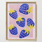 Blue Strawberries Serving Tray Gallery Image 1