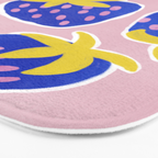 Blue Strawberries Bath Mat Gallery Image 3