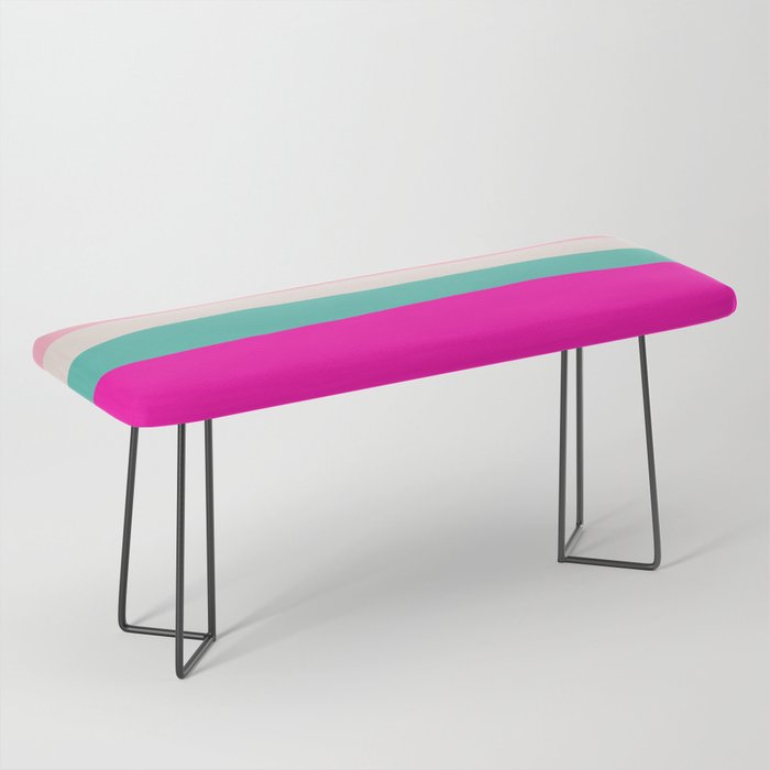 Candy Stripe Christmas Bench Gallery Image 1