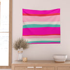 Candy Stripe Christmas Wall Tapestry Gallery Image 2