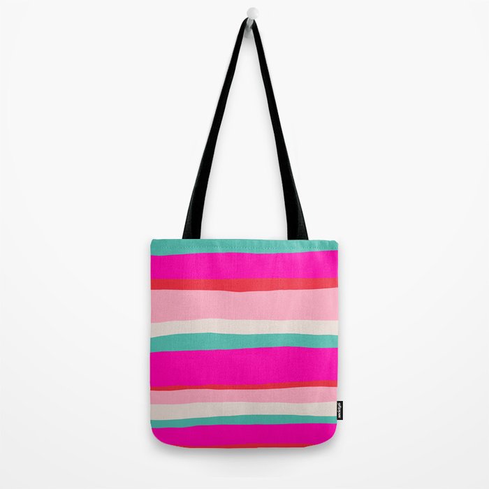 Candy Stripe Christmas Tote Bag Gallery Image 2