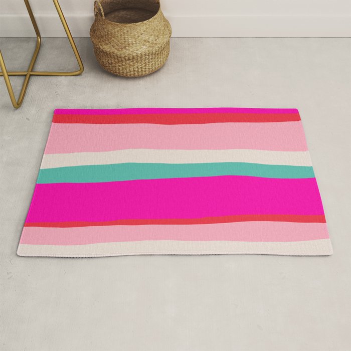 Candy Stripe Christmas Rug Gallery Image 1