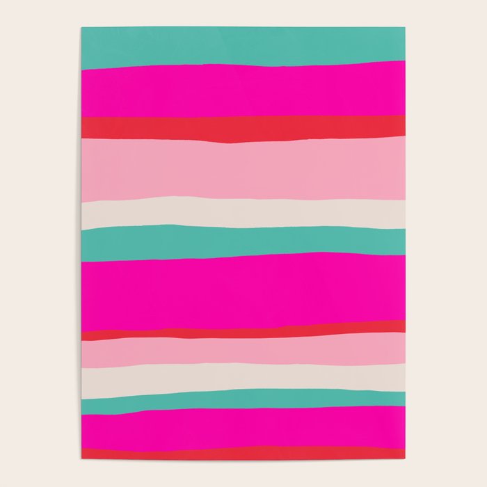 Candy Stripe Christmas Poster Gallery Image 1