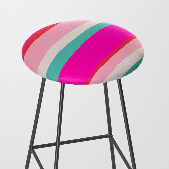 Candy Stripe Christmas Stool Gallery Image 2