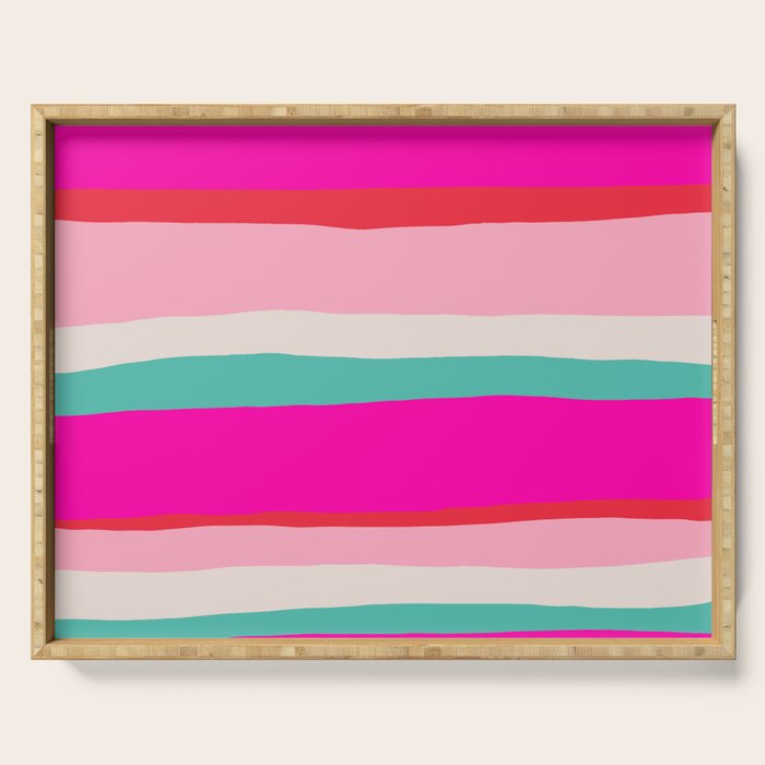 Candy Stripe Christmas Serving Tray Gallery Image 1