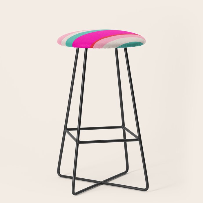 Candy Stripe Christmas Stool Gallery Image 1