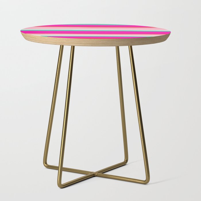Candy Stripe Christmas Side Table Gallery Image 1