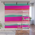 Candy Stripe Christmas Wall Mural Gallery Image 1