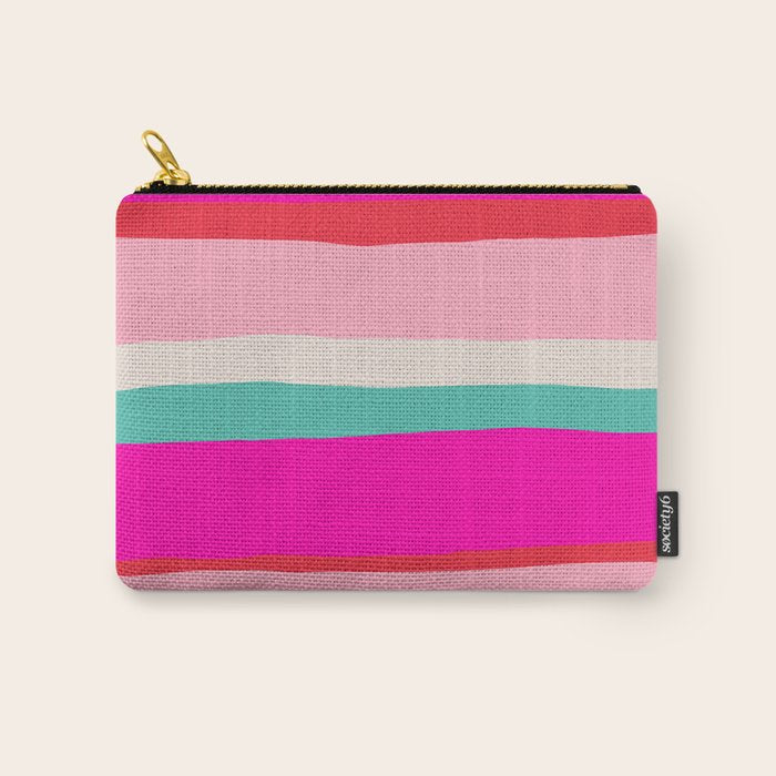 Candy Stripe Christmas Carry All Pouch Gallery Image 1