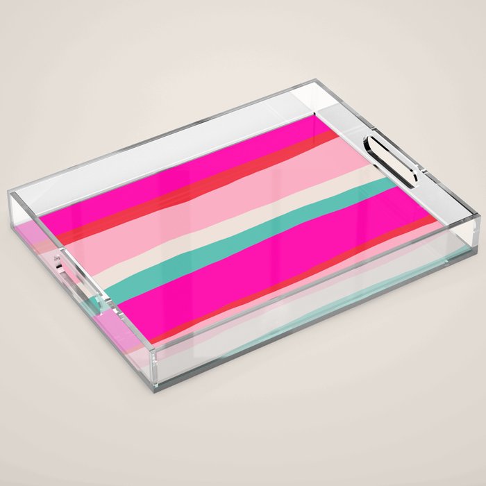 Candy Stripe Christmas Acrylic Tray Gallery Image 1