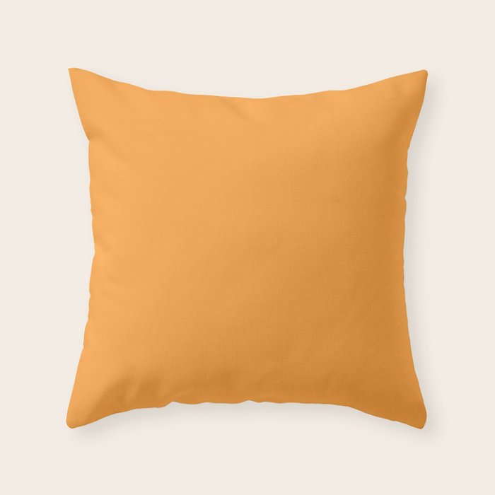 Boca Solid Shades - Buttercup Throw Pillow Gallery Image 6