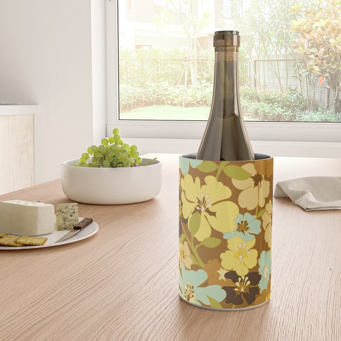 Retro Floral Pattern Wine Chiller Gallery Image 4