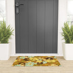 Retro Floral Pattern Welcome Mat Gallery Image 3