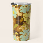 Retro Floral Pattern Travel Mug Gallery Image 3