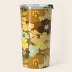 Retro Floral Pattern Travel Mug Gallery Image 2