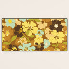 Retro Floral Pattern Desk Mat Gallery Image 3