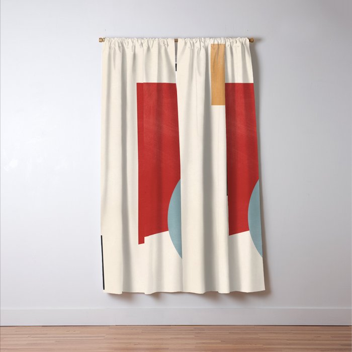 Minimal Geometric Abstraction 28 Window Curtain Gallery Image 3