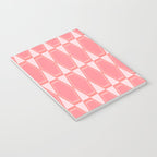 Mid Century Modern Pink Hexad Geometric Pattern Notebook Gallery Image 3