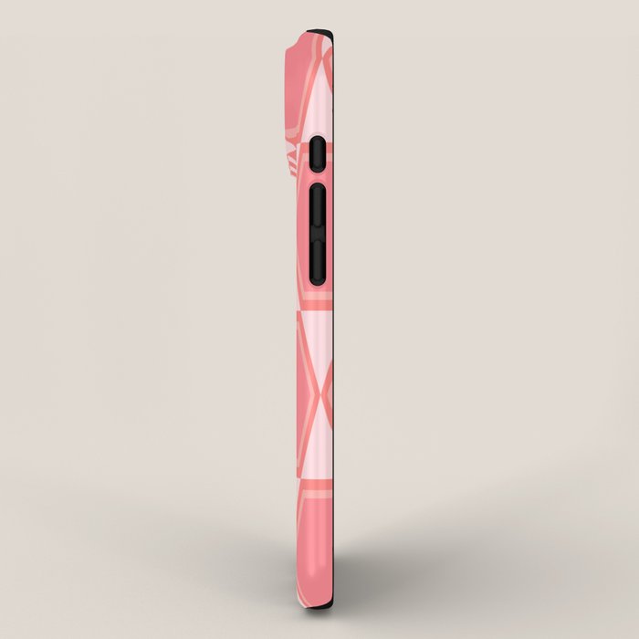 Mid Century Modern Pink Hexad Geometric Pattern iPhone Case Gallery Image 2
