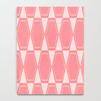 Mid Century Modern Pink Hexad Geometric Pattern Notebook Gallery Image 4
