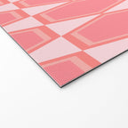 Mid Century Modern Pink Hexad Geometric Pattern Welcome Mat Gallery Image 2