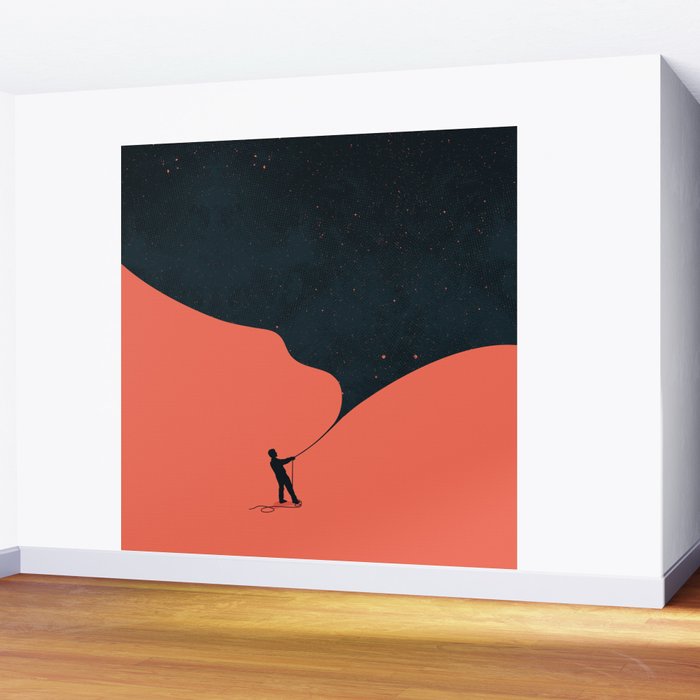 Night fills up the sky Wall Mural Gallery Image 2