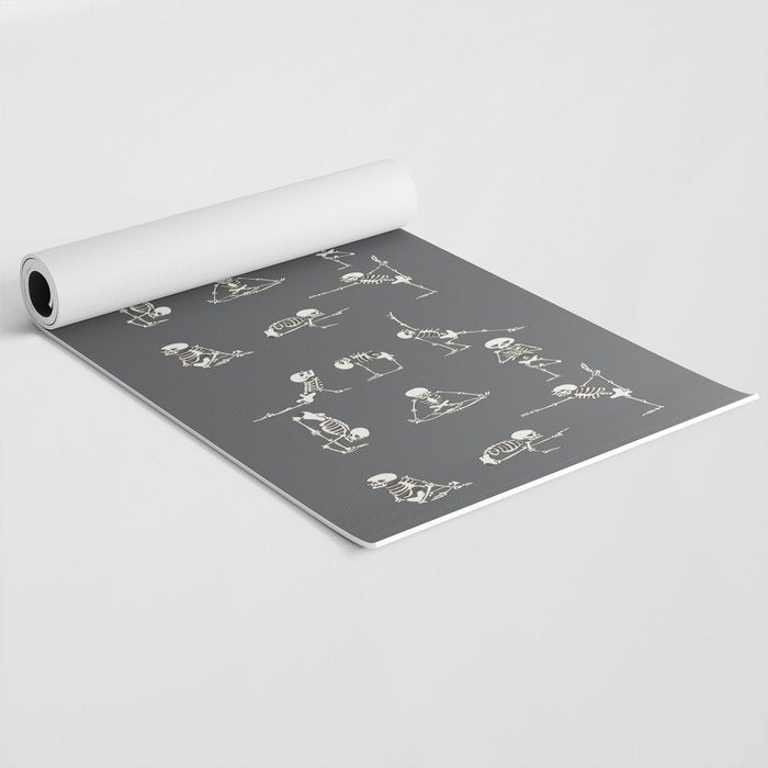 Skeleton Yoga_Gray Yoga Mat Gallery Image 2