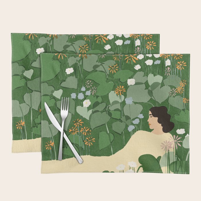 in the garden Placemat Gallery Image 1