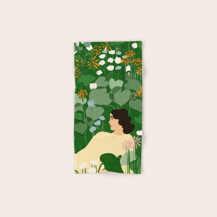 in the garden Bath Towel Gallery Image 1
