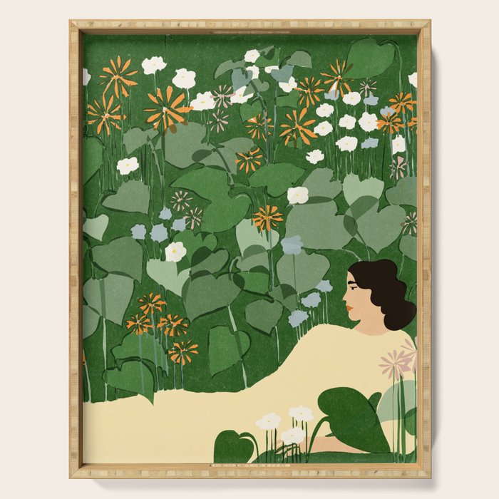 in the garden Serving Tray Gallery Image 1