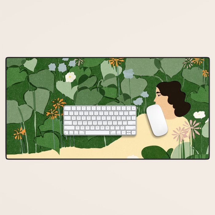 in the garden Desk Mat Gallery Image 1