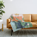 Nature Geometry IX Throw Blanket Gallery Image 1