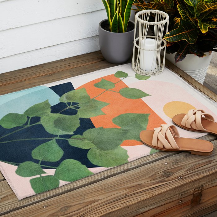 Nature Geometry IX Outdoor Rug Gallery Image 2