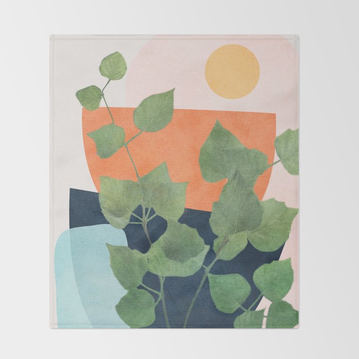 Nature Geometry IX Throw Blanket Gallery Image 2