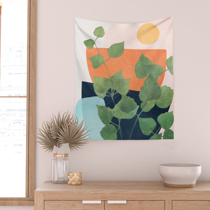 Nature Geometry IX Wall Tapestry Gallery Image 2