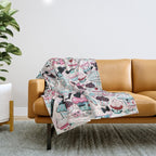 Cupcake Dolls Pattern Throw Blanket Gallery Image 1